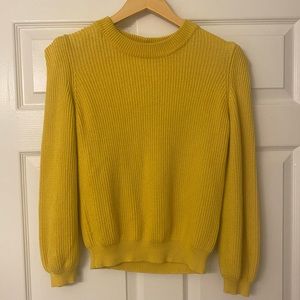 Frame mustard knit sweater